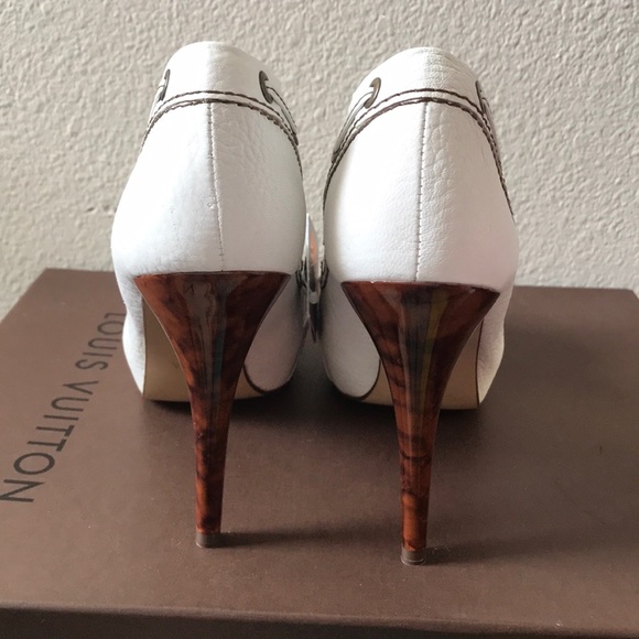 Zara pure leather peep toe shoes - Picture 4 of 6